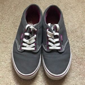 Purple and gray vans